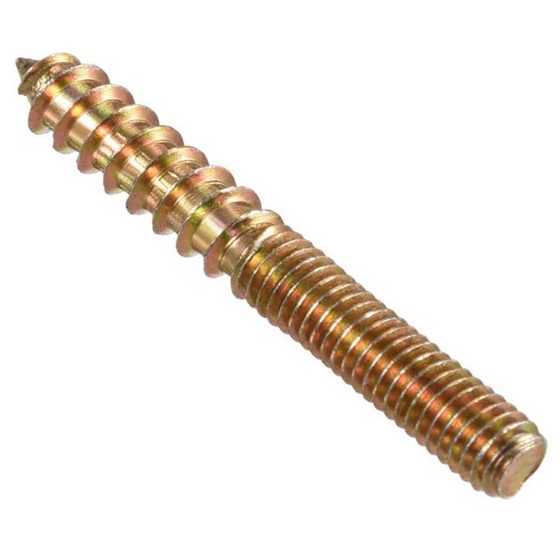 TOP-VIGOR 10Pcs M6x50mm Hanger Bolts, Double Headed Bolts Self Tapping Screw, Double Ended Dowel Screws, Screw Dowels Hanger, Threaded Lag Wood Screws and Machine Bolts for Wood Joint Furniture - Image 3